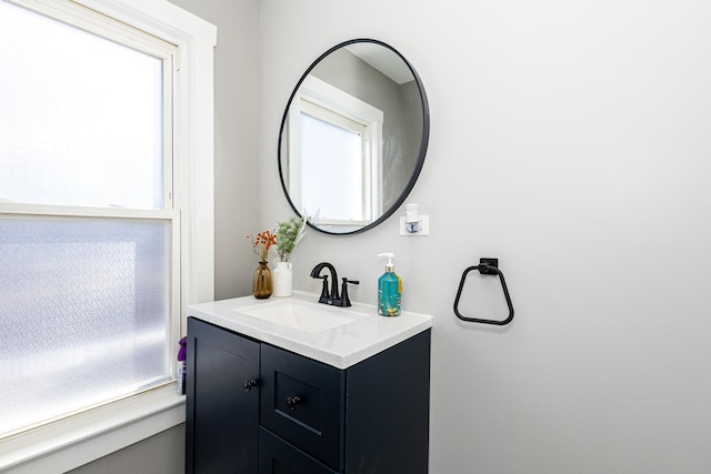 bathroom featuring vanity