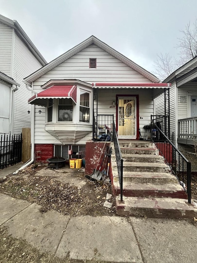 bungalow with covered porch