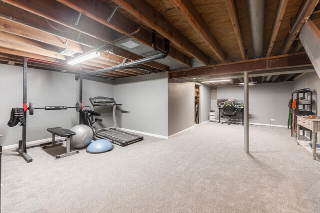 view of workout room