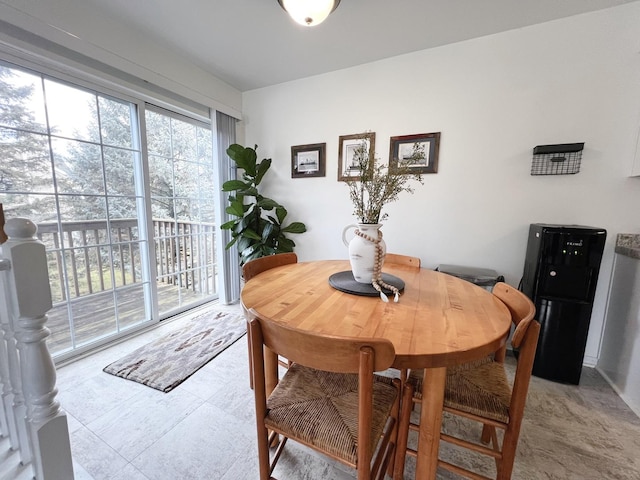 view of dining area