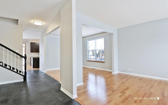 foyer featuring hardwood / wood-style flooring