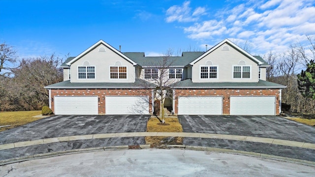 view of front property with a garage