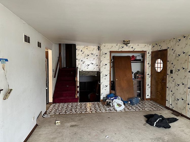 view of unfurnished living room