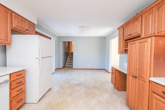 kitchen featuring white appliances