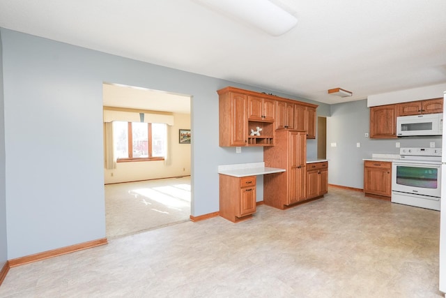 kitchen with white appliances