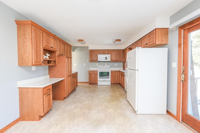 kitchen with white appliances