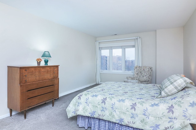 bedroom with carpet floors