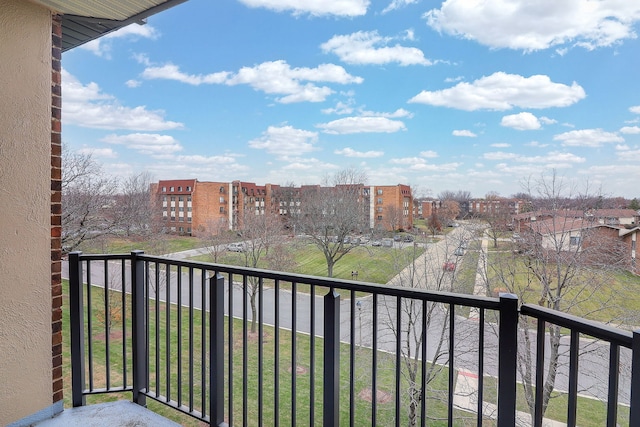 view of balcony