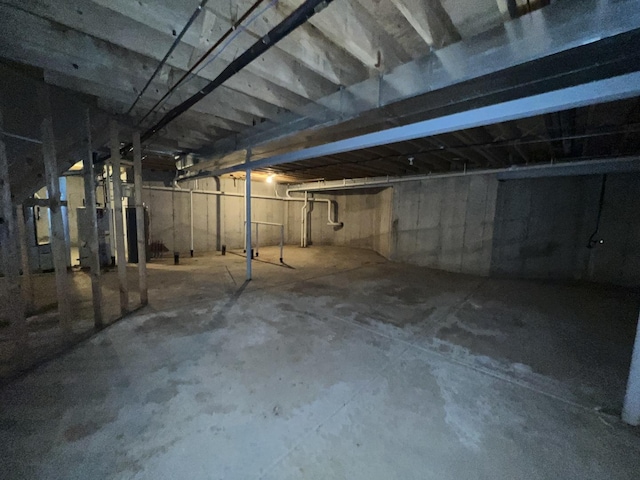 view of basement