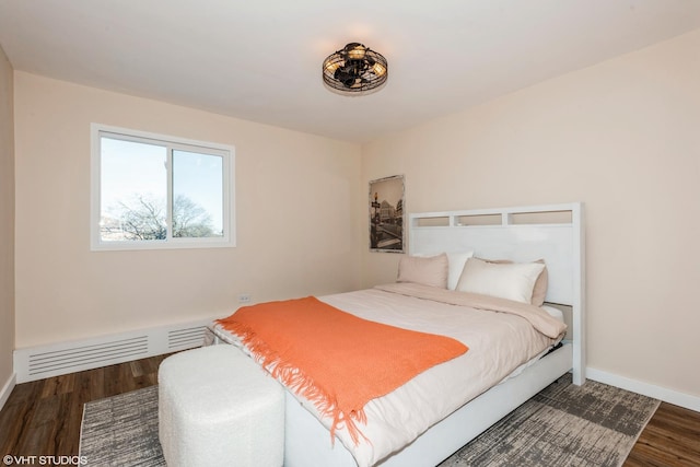 bedroom featuring hardwood / wood-style floors