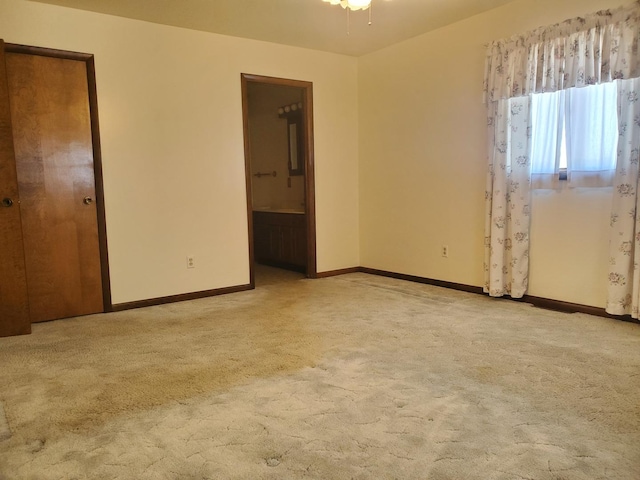 view of carpeted empty room