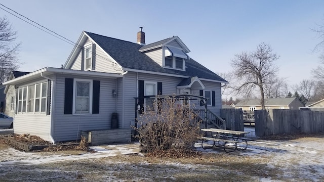 view of front of home