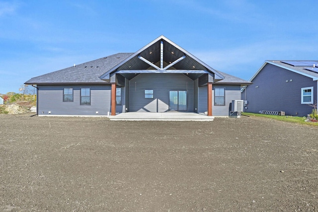 rear view of house with a patio