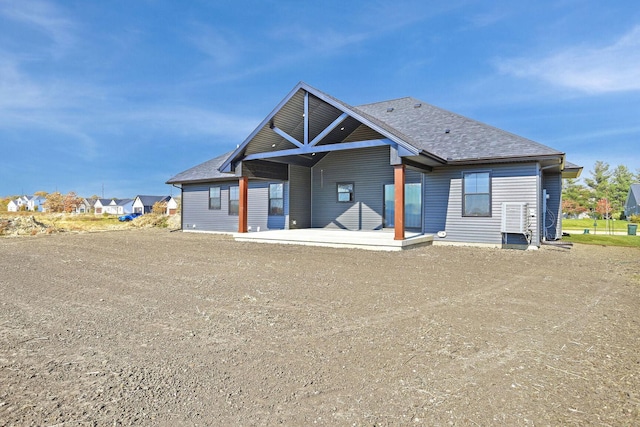 rear view of house with a patio area