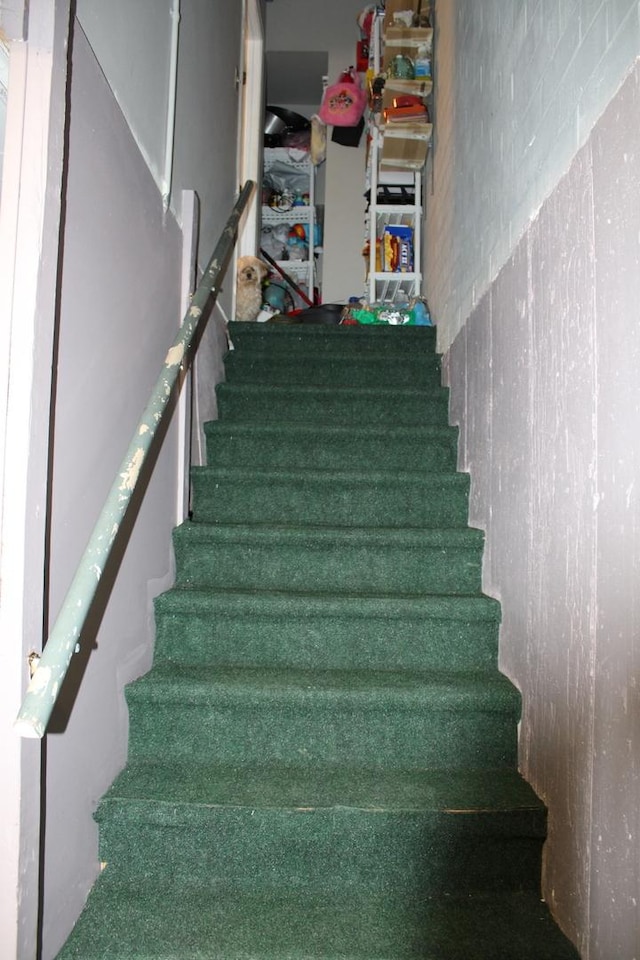 view of stairs