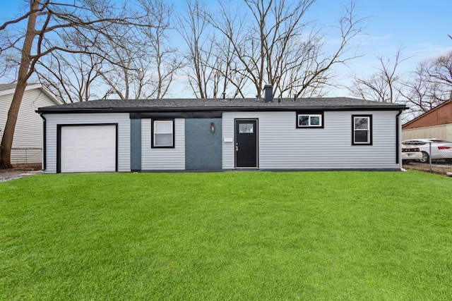 exterior space featuring a front lawn