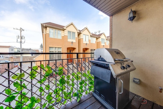 balcony with grilling area