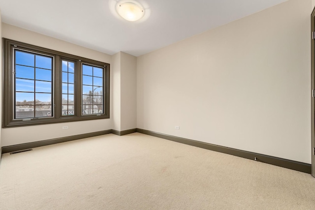 view of carpeted empty room