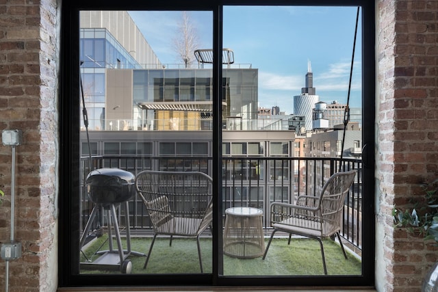 balcony with grilling area