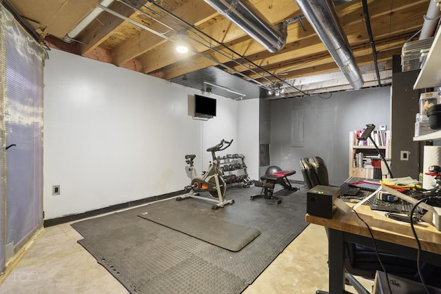 view of workout room