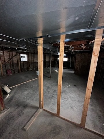 view of basement