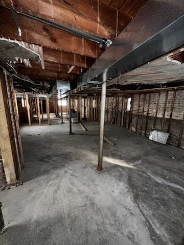 view of basement