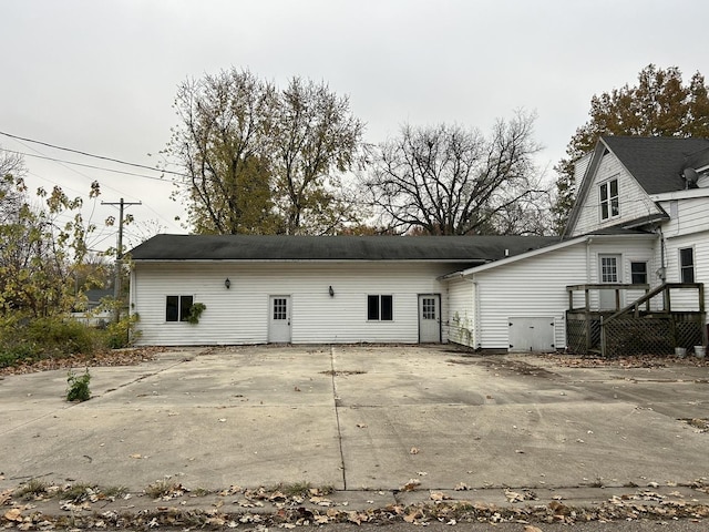 view of back of property