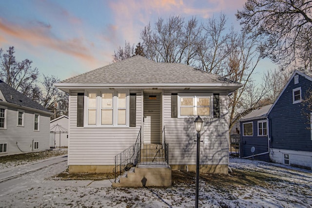 view of bungalow-style house