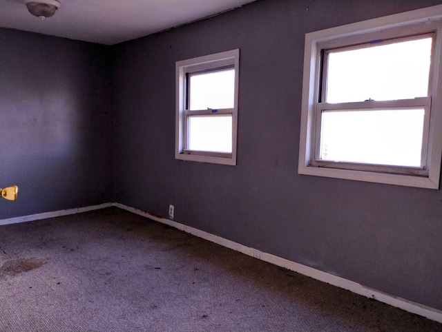 view of carpeted empty room