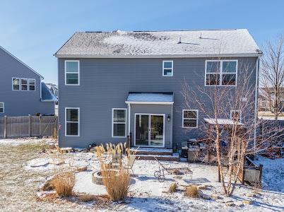 26011 S Old Farm Ct, Channahon, IL 60410 - snow covered property featuring fence