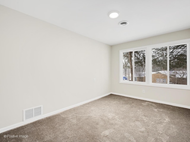 view of carpeted empty room