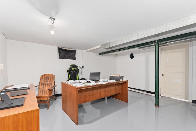 office featuring concrete floors