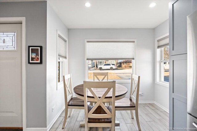 view of dining area