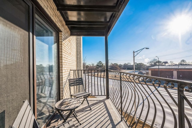 view of balcony