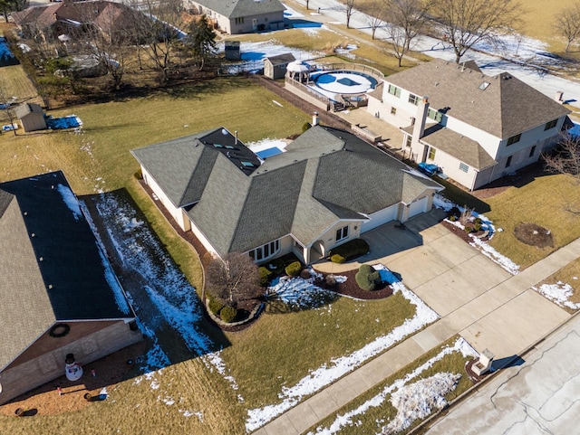 birds eye view of property