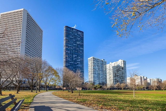 surrounding community with a lawn