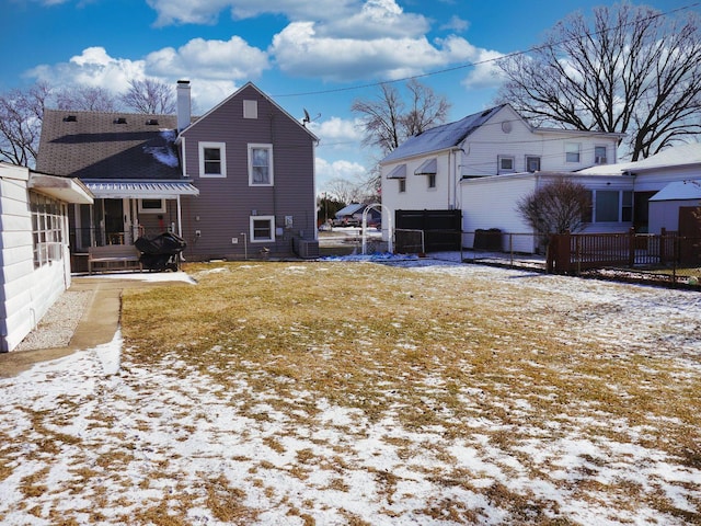 exterior space featuring central AC unit