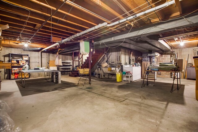 view of basement