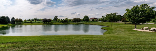 view of water feature