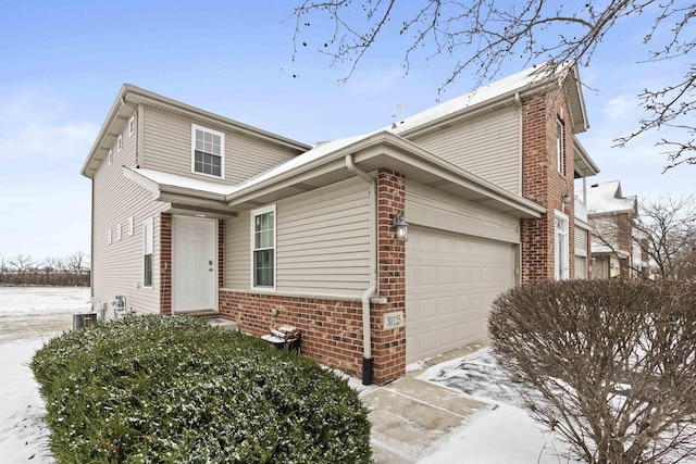 view of front of house featuring a garage