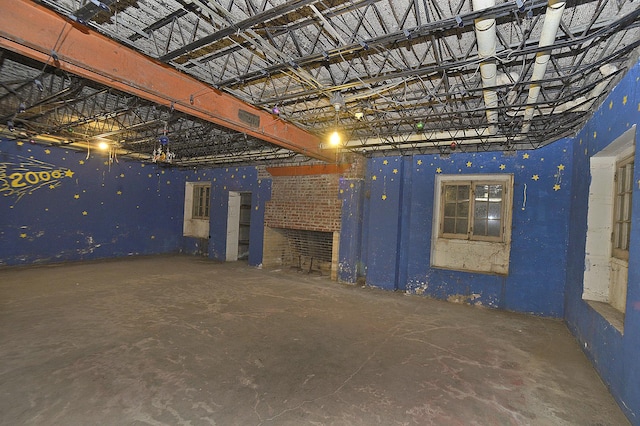 view of below grade area