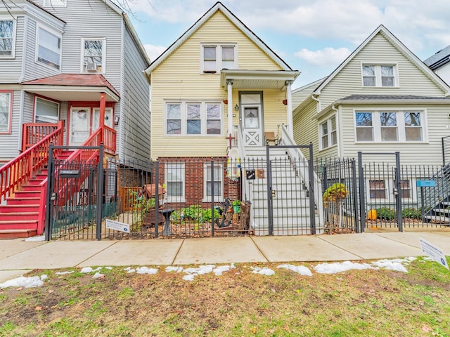 view of front of home