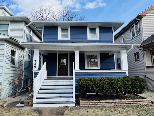 view of front of house with a porch