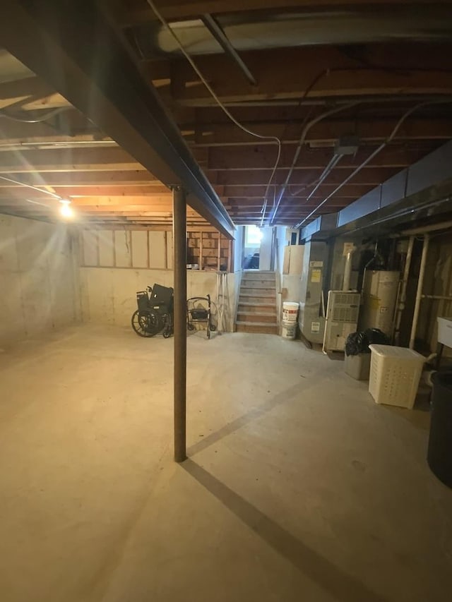 view of basement