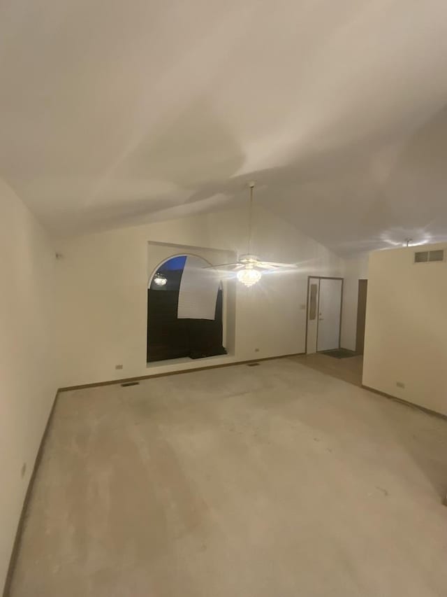 bonus room featuring vaulted ceiling