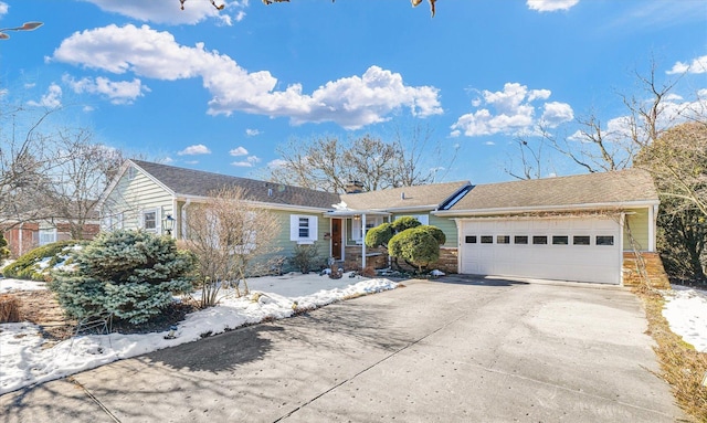 ranch-style house with a garage