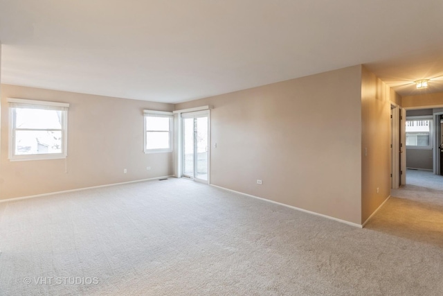 view of carpeted empty room