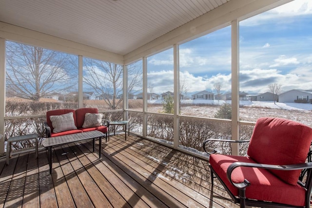 view of sunroom / solarium