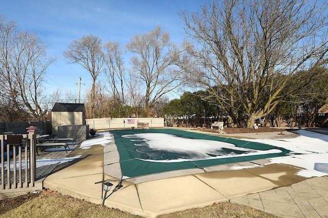 view of pool