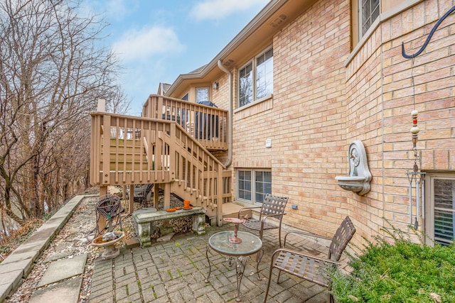 view of patio / terrace with a deck